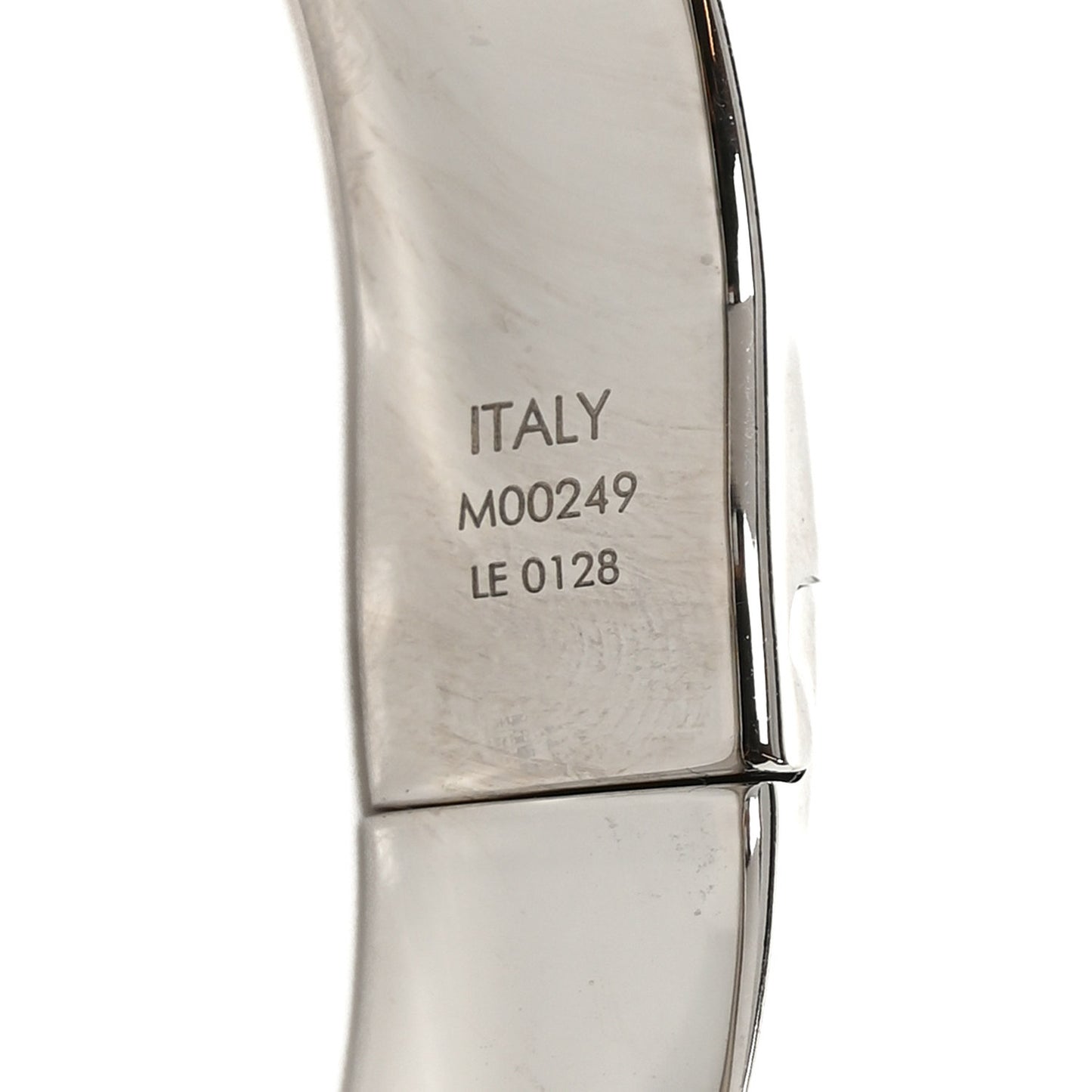 Brass Palladium Plated Nanogram Cuff S Silver