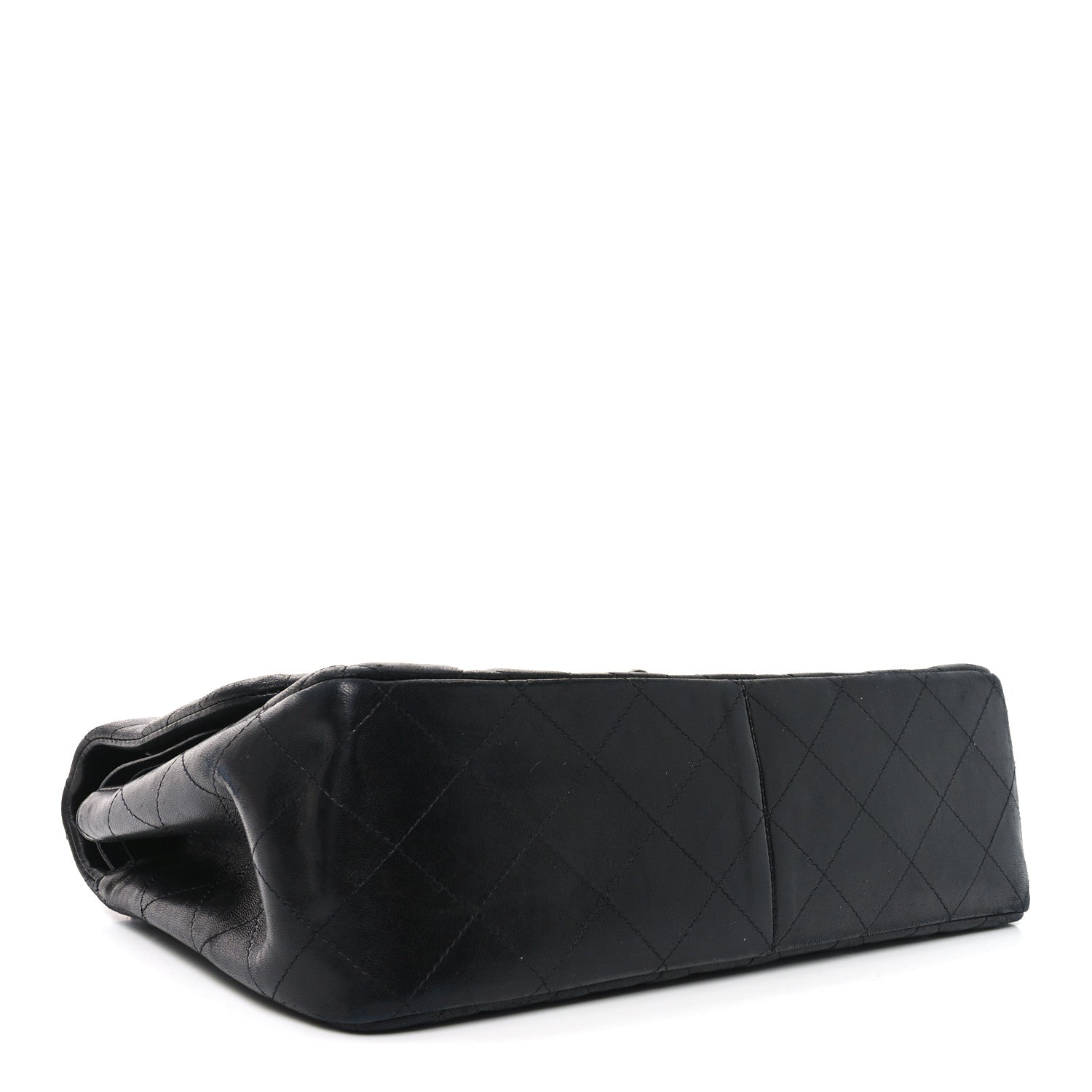 Chanel Lambskin Quilted Jumbo Double Flap So Black 4 of 11