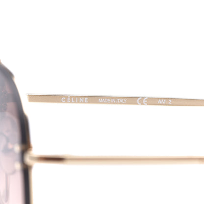 Celine Mirror Aviator Sunglasses CL 41392/S Gold Pink 6 of 6