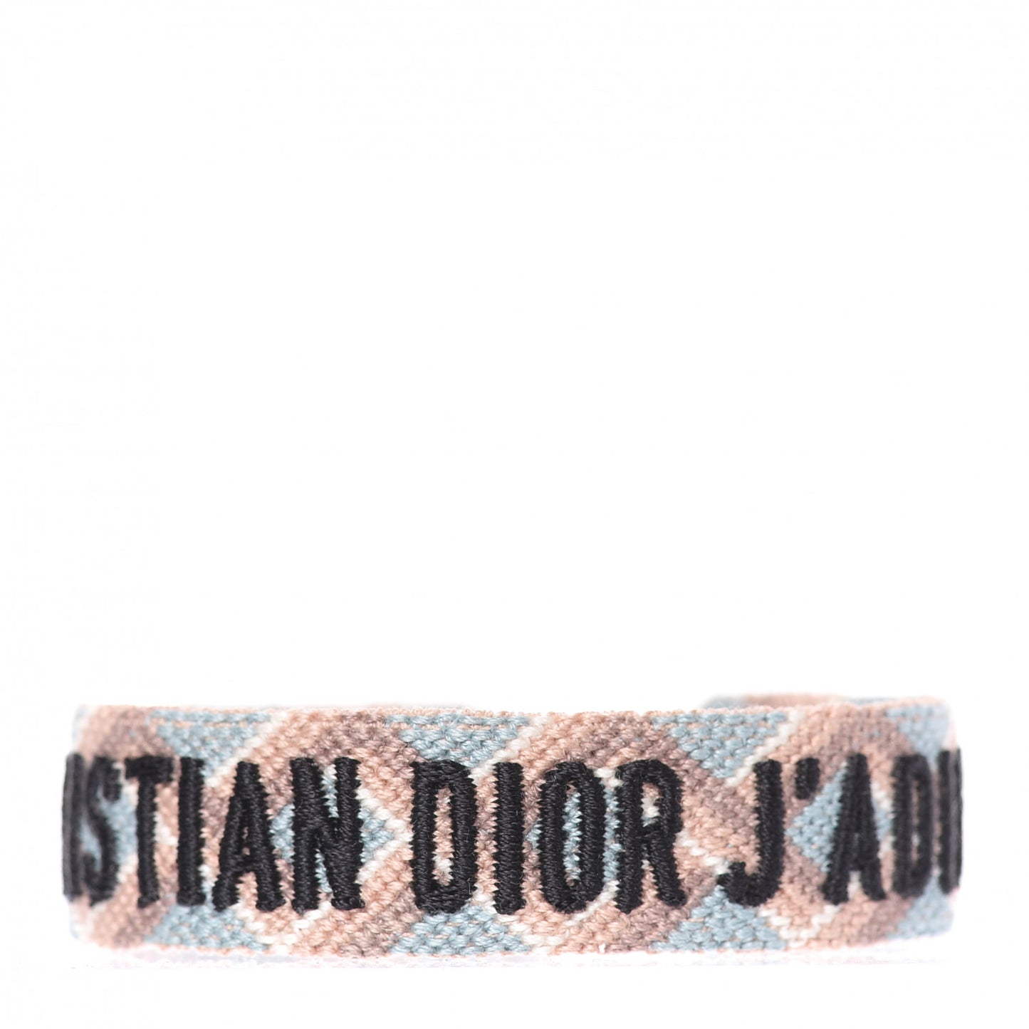 Woven Cotton J'Adior Friendship Bracelet Set Blue Nude