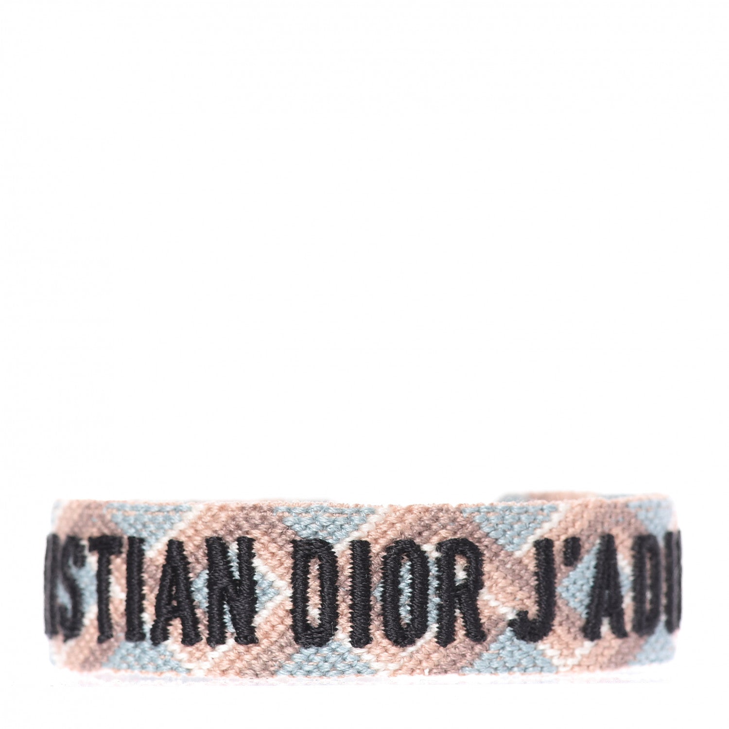 Christian Dior Woven Cotton J'Adior Friendship Bracelet Set Blue Nude 3 of 7
