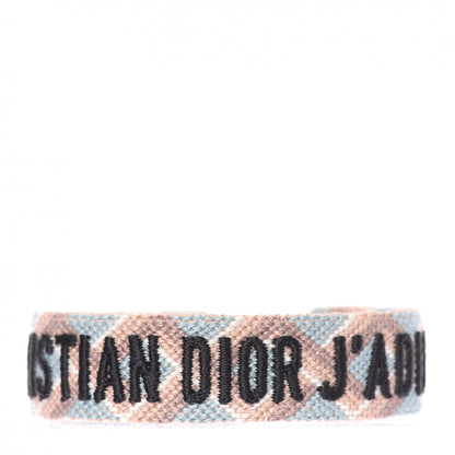 Christian Dior Woven Cotton J'Adior Friendship Bracelet Set Blue Nude 3 of 7