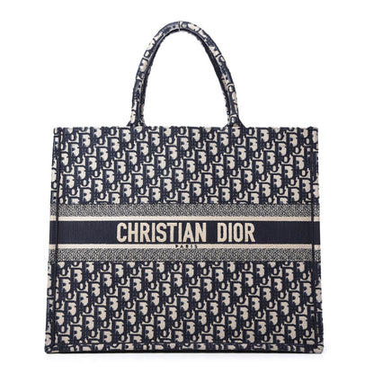 Christian Dior Oblique Book Tote Blue Multicolor 1 of 10