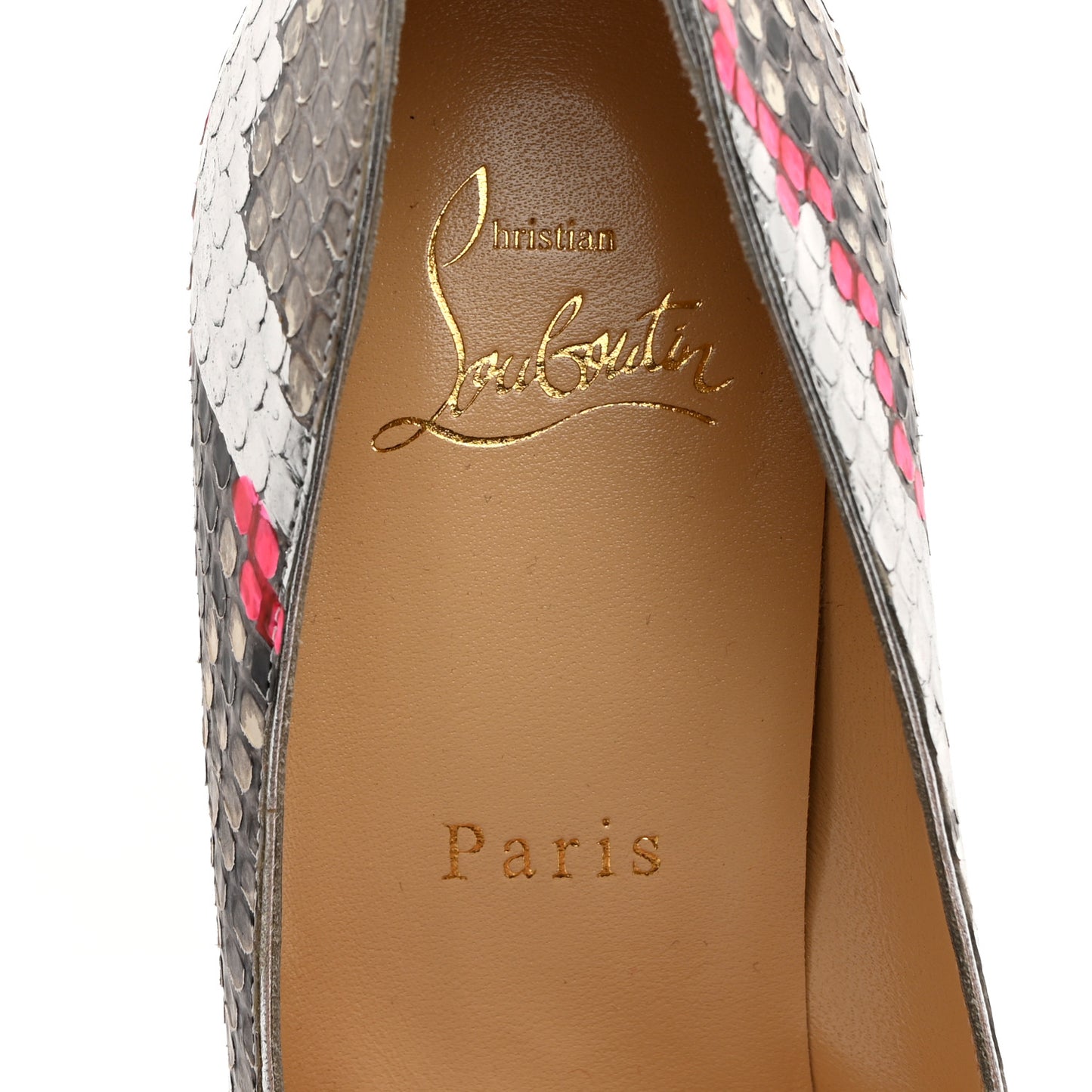 Snakeskin Nappa Space Pigalle Follies 100 Pumps 37.5 Roccia Magnifique