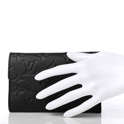Louis Vuitton Empreinte Compact Curieuse Wallet Black 2 of 6