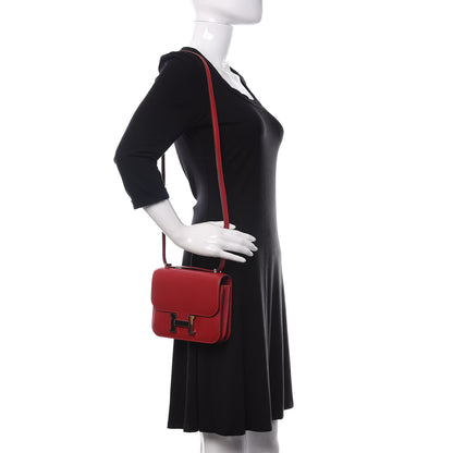 Hermes Tadelakt Constance 18 Rouge Vif 2 of 11