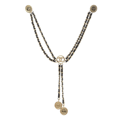 Chanel Lambskin Multi Strand Medallion Brooch Gold 1 of 6