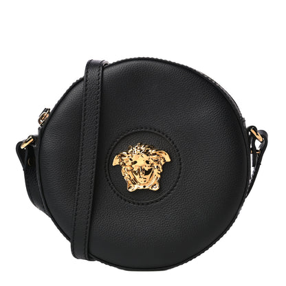 Versace Calfskin La Medusa Round Camera Bag Black 1 of 9