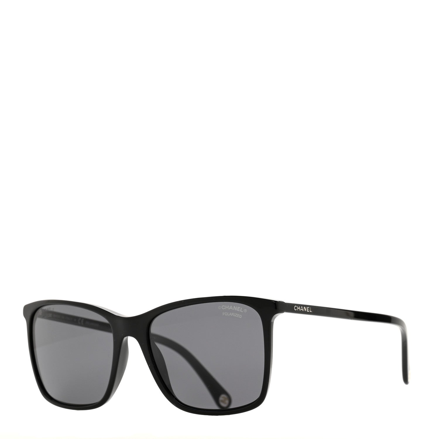 Chanel Acetate Polarized Square Sunglasses 5447 Black 1 of 7