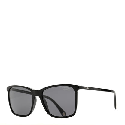 Chanel Acetate Polarized Square Sunglasses 5447 Black 1 of 7