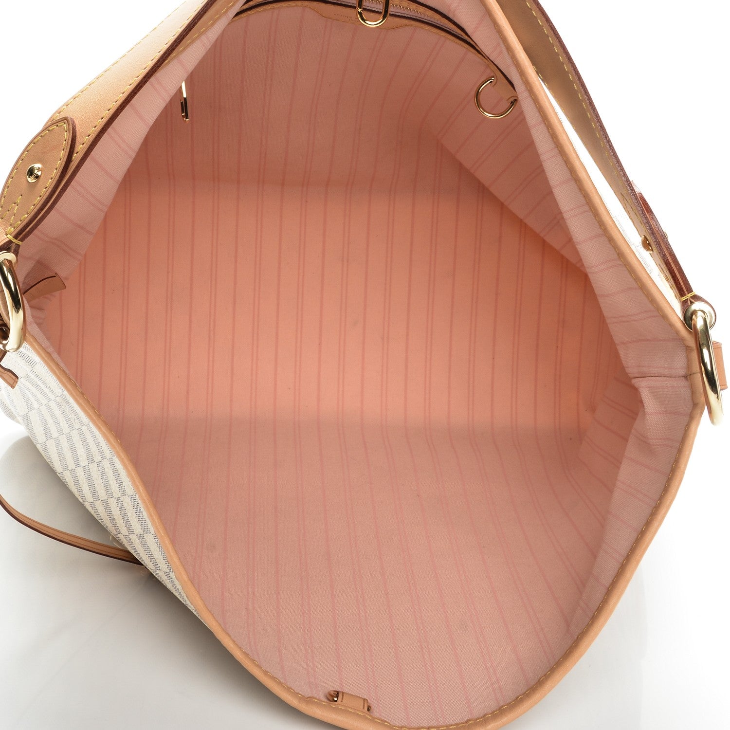 Louis Vuitton Damier Azur Delightful MM Rose Ballerine 5 of 7