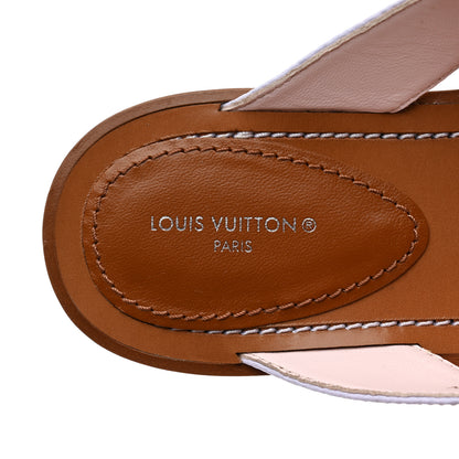 Louis Vuitton Monogram Sunny Flat Thong Sandals 37 Rose Clair Pink 7 of 8