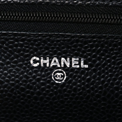 Chanel Caviar Quilted Wallet On Chain WOC Black 6 of 11