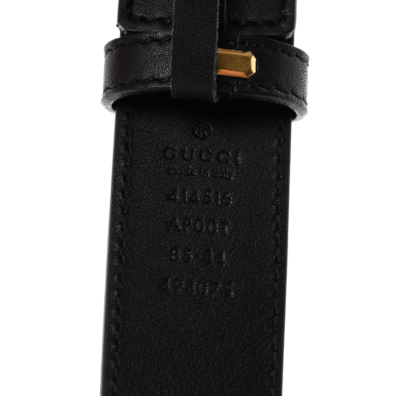 Gucci Calfskin Double G 30mm Belt 85 34 Black 3 of 6
