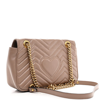 Gucci Calfskin Matelasse Small GG Marmont Shoulder Bag Porcelain Rose 3 of 10