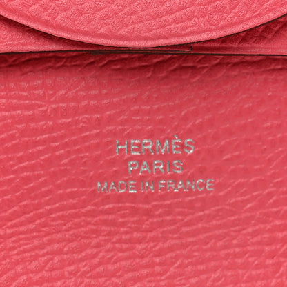 Hermes Epsom Bastia Coin Purse Rose Azalee 5 of 6