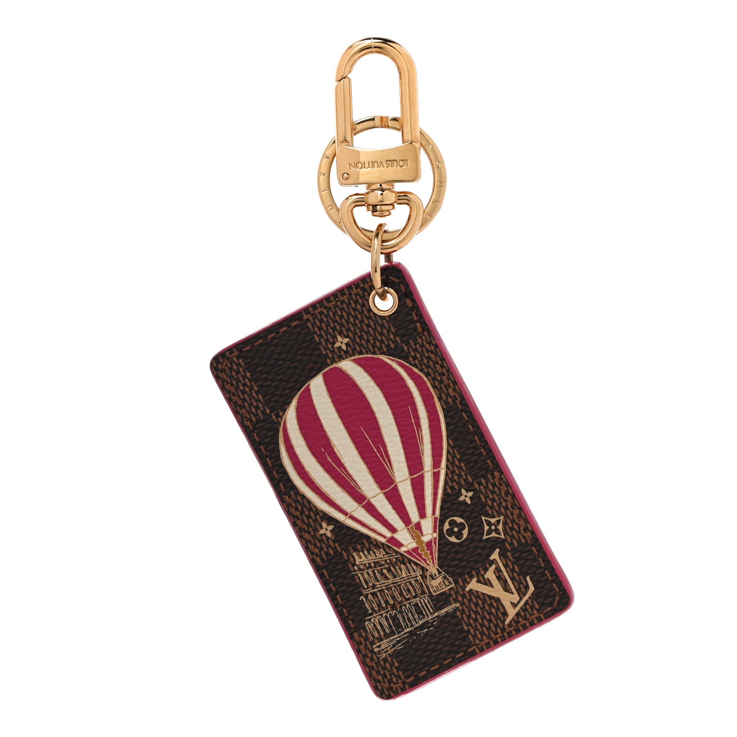 Louis Vuitton Damier Ebene Illustre Air Balloon Bag Charm Grenade 1 of 4