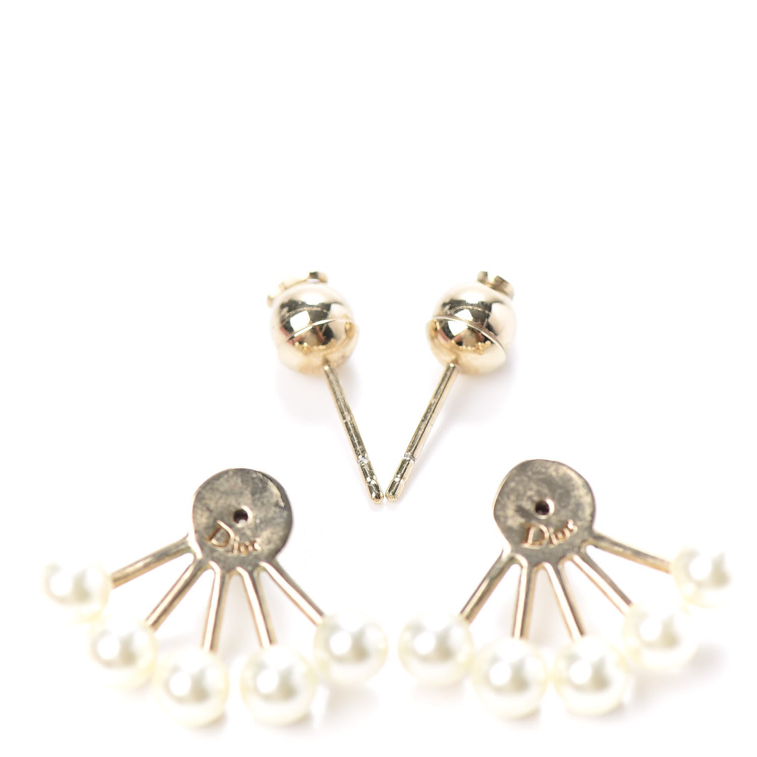 Christian Dior Pearl La Peite Tribale Earrings 3 of 3