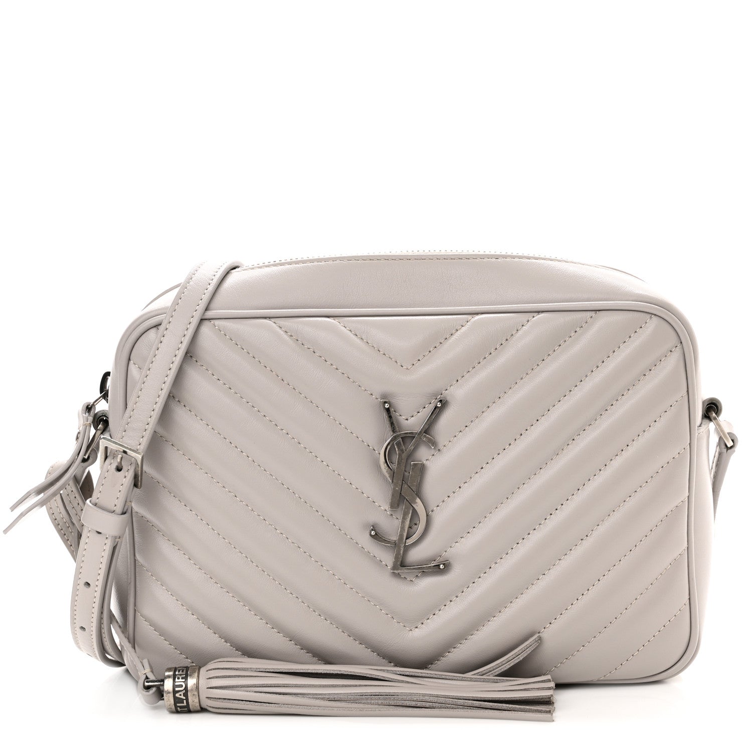 Saint Laurent Calfskin Matelasse Monogram Lou Camera Bag Granite 1 of 11