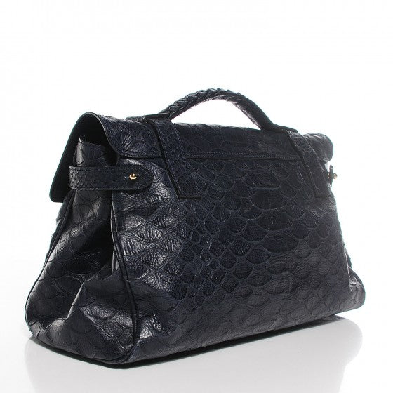 Silky Snake Print Alexa Nightshade Blue