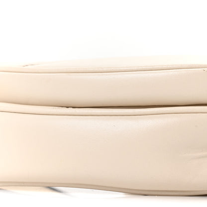 Gucci Calfskin Matelasse Diagonal Mini Interlocking G Heart Shoulder Bag Mystic White 9 of 10