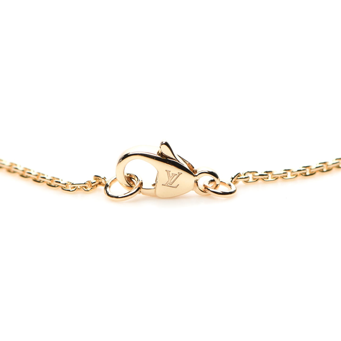 18K Yellow Gold Diamond Idylle Blossom LV Pendant Necklace