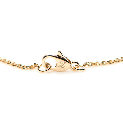 Louis Vuitton 18K Yellow Gold Diamond Idylle Blossom LV Pendant Necklace 4 of 7