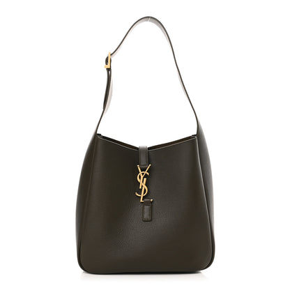 Saint Laurent Smooth Calfskin Small Le 5 A 7 Soft Hobo Light Musk 1 of 9