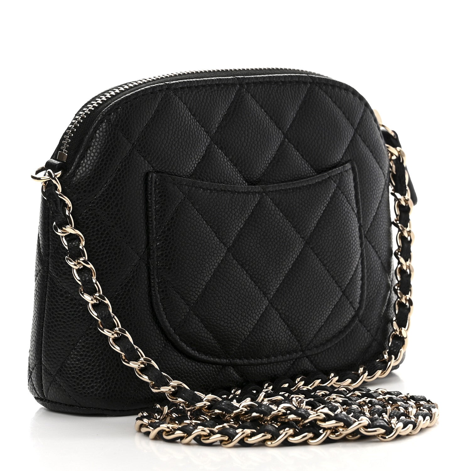 Chanel Caviar Quilted Classic Clutch with Chain Black 4 of 11