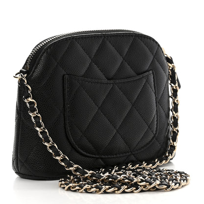 Chanel Caviar Quilted Classic Clutch with Chain Black 4 of 11