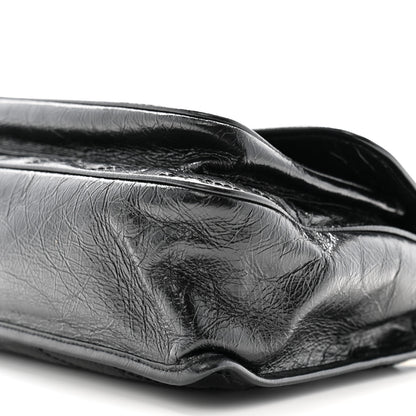 Saint Laurent Crinkled Calfskin Matelasse Monogram Medium Niki Chain Satchel Black 10 of 10