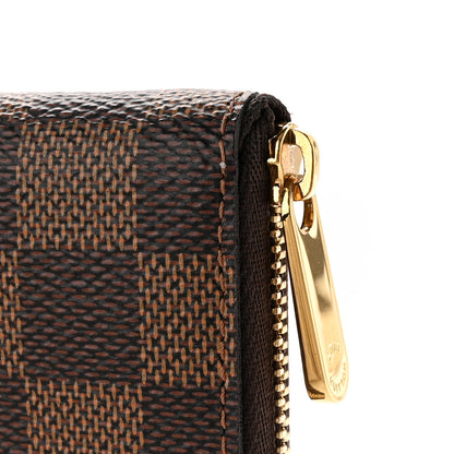 Louis Vuitton Damier Ebene Zippy Coin Purse Rose Ballerine 10 of 10