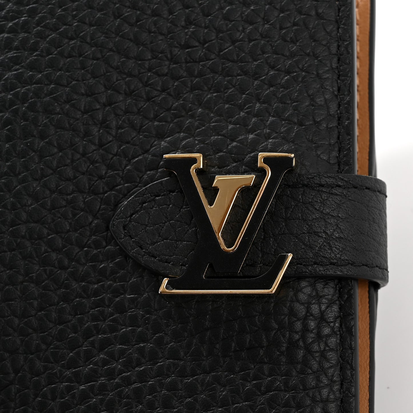 Taurillon Capucines Vertical Card Holder Black Black