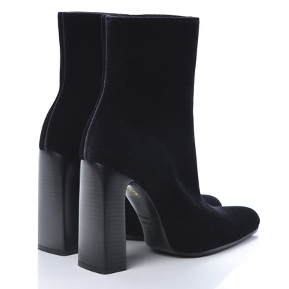 Balenciaga Smooth Velvet Ankle Boots 39 Black 4 of 9