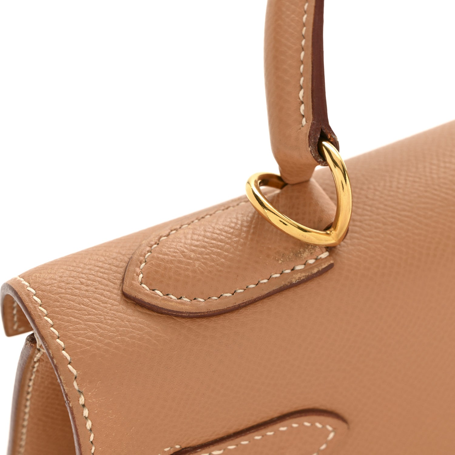 Hermes Courchevel Kelly Sellier 32 Tabac Camel 13 of 14
