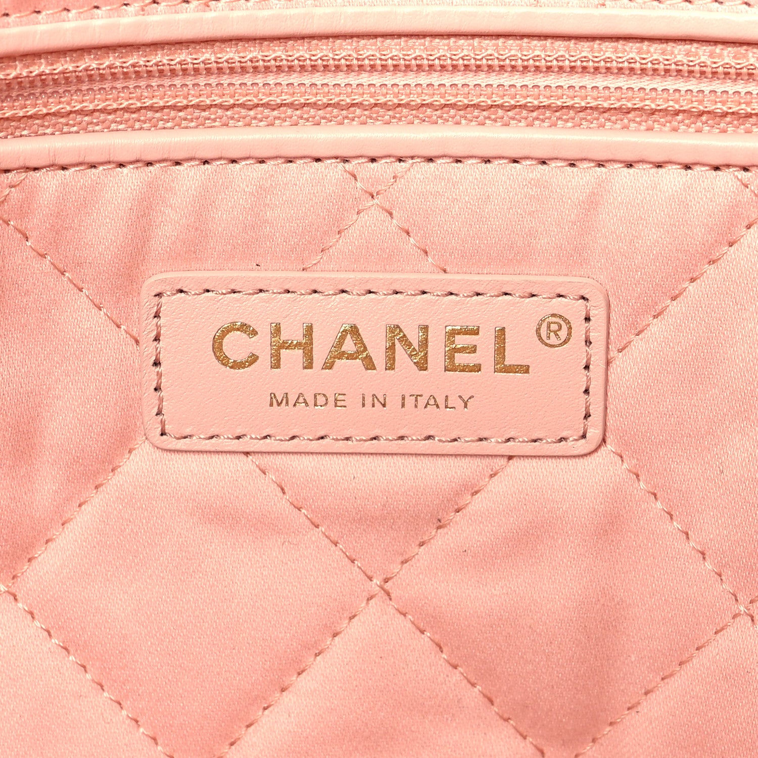 Chanel Shiny Calfskin Quilted Small Chanel 22 Light Pink 8 of 12