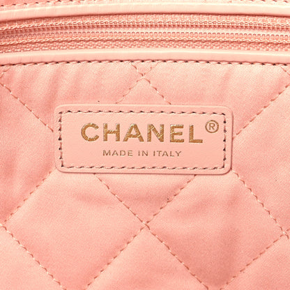 Chanel Shiny Calfskin Quilted Small Chanel 22 Light Pink 8 of 12