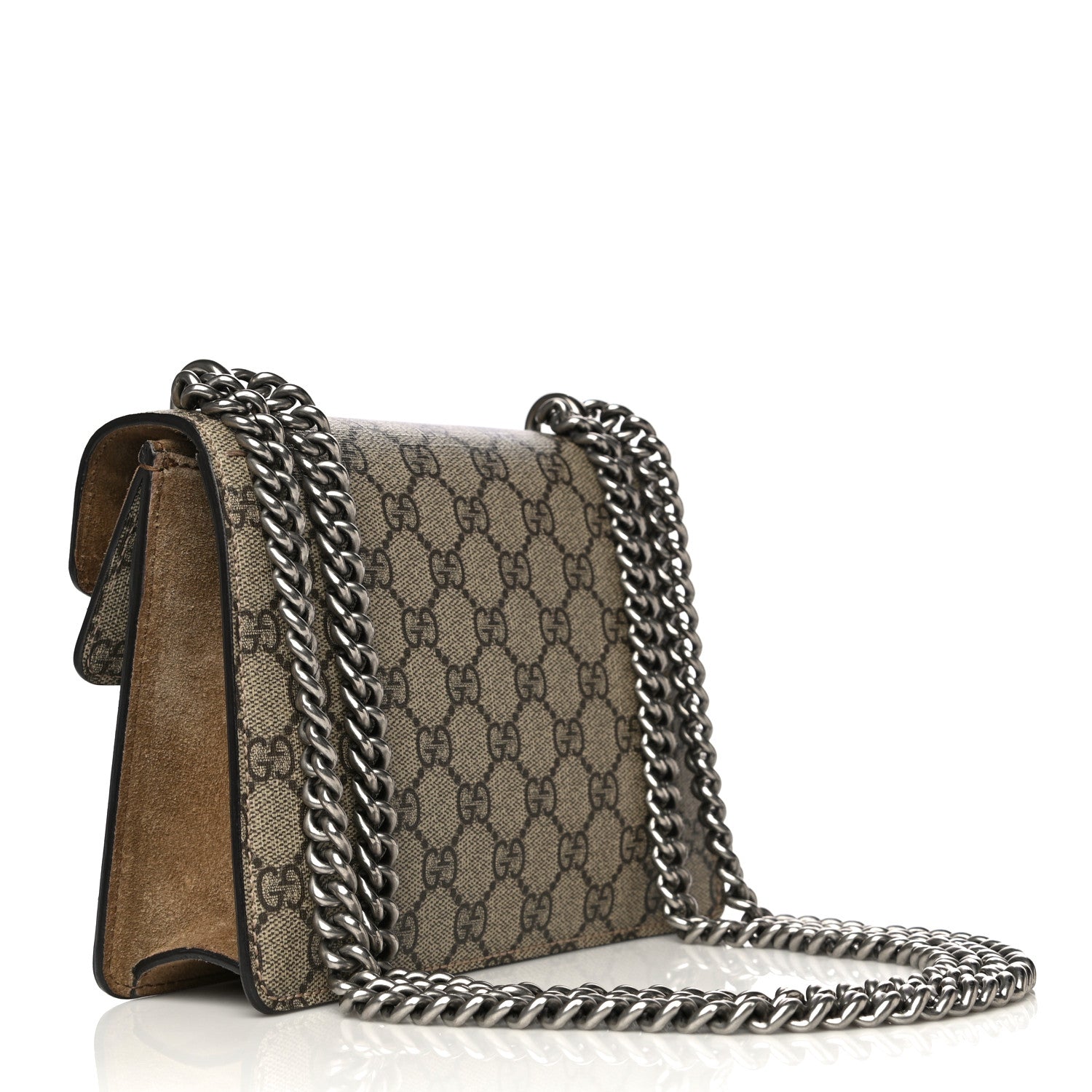 Gucci GG Supreme Monogram Mini Dionysus Shoulder Bag Taupe 3 of 11