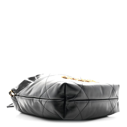 Chanel Shiny Calfskin Quilted Mini Chanel 22 Black 4 of 11
