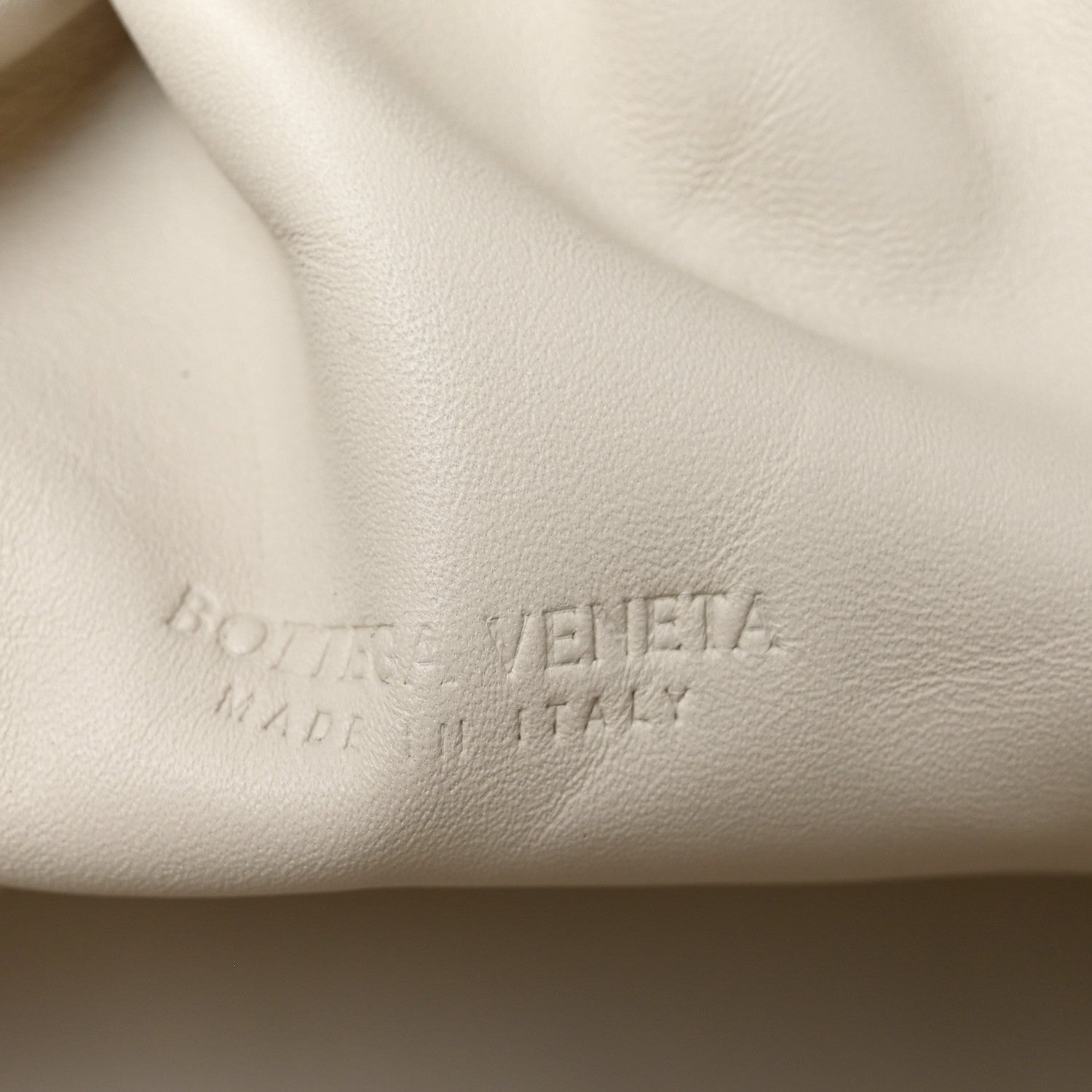 Bottega Veneta Metallic Crushed Calfskin The Pouch Oversized Clutch Gold 6 of 11