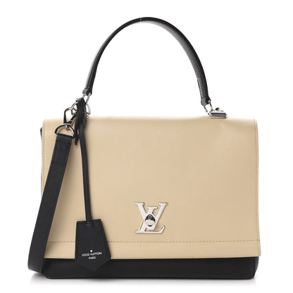 Louis Vuitton Soft Calfskin Lockme II Top Handle Vanille Black 1 of 8