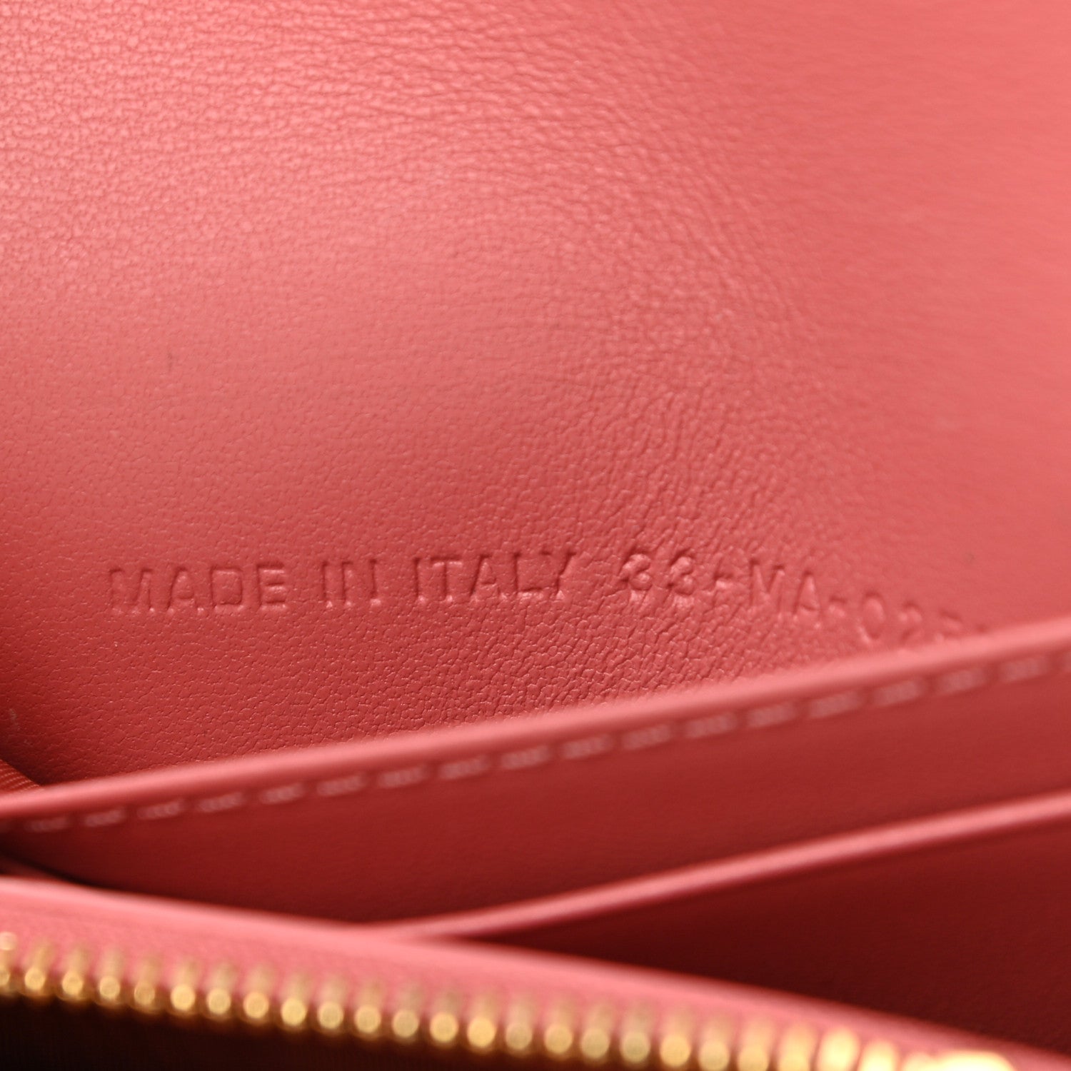 Christian Dior Supple Calfskin Cannage Caro Glycine Wallet Pink 7 of 10