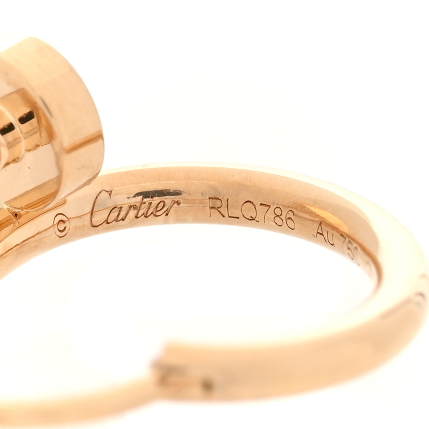 18K Yellow Gold Juste Un Clou Single Hoop Earring