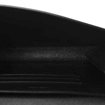 Saint Laurent Grain De Poudre Monogram Cassandra Chain Wallet Black 5 of 10