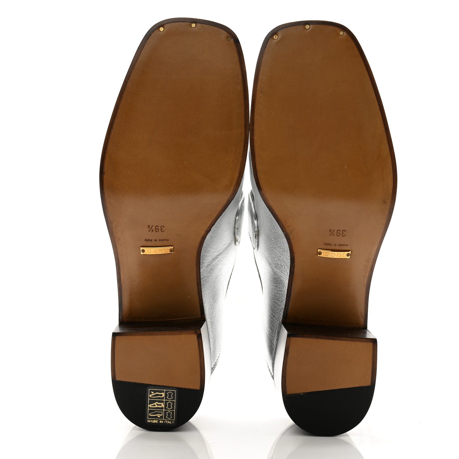 Gucci Galassia GG Marmont Fringe 50mm Loafer Pumps 39.5 Argento 5 of 11