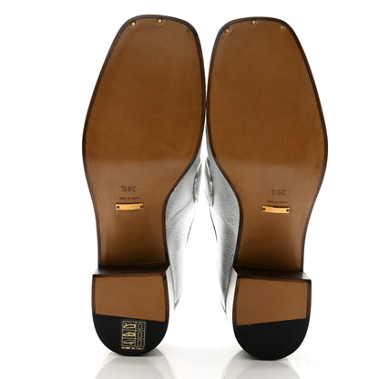 Gucci Galassia GG Marmont Fringe 50mm Loafer Pumps 39.5 Argento 5 of 11
