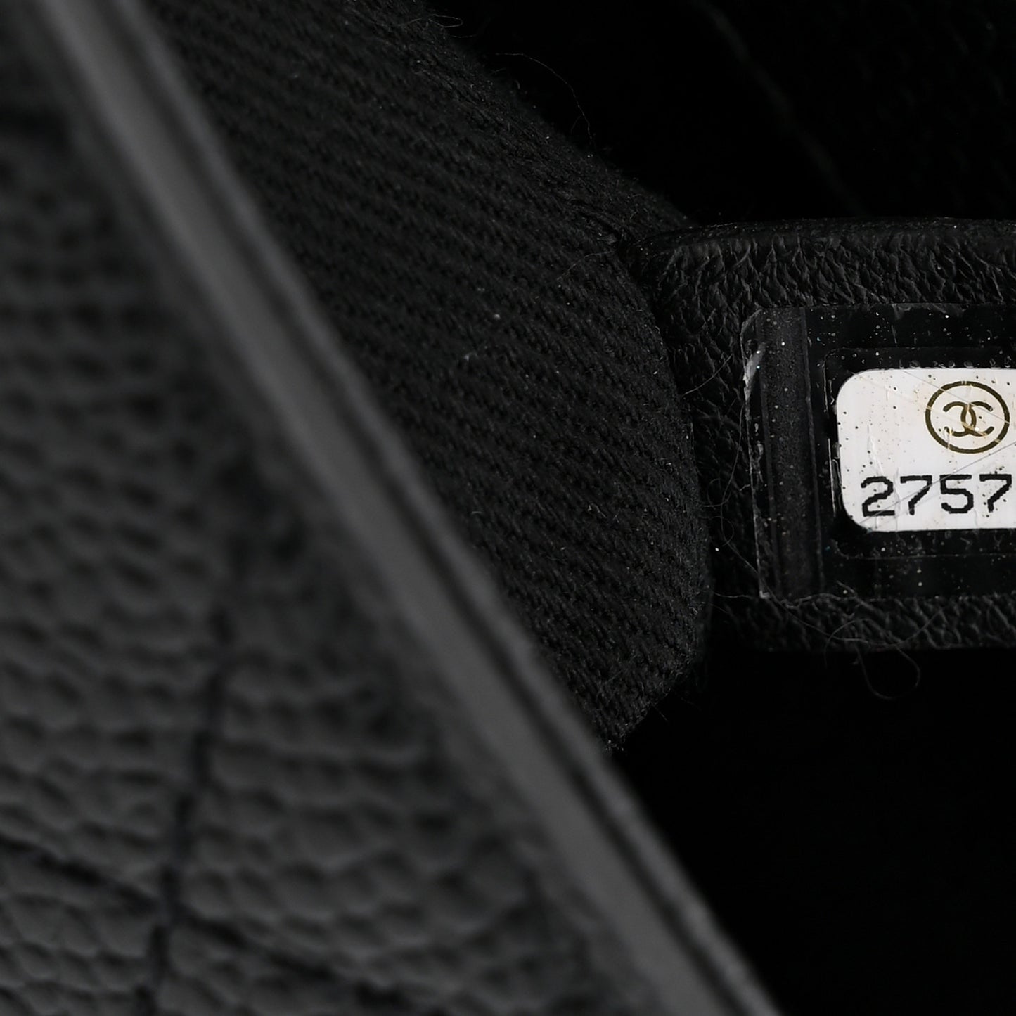 Caviar Diamond Stitched Small Top Handle Flap Black