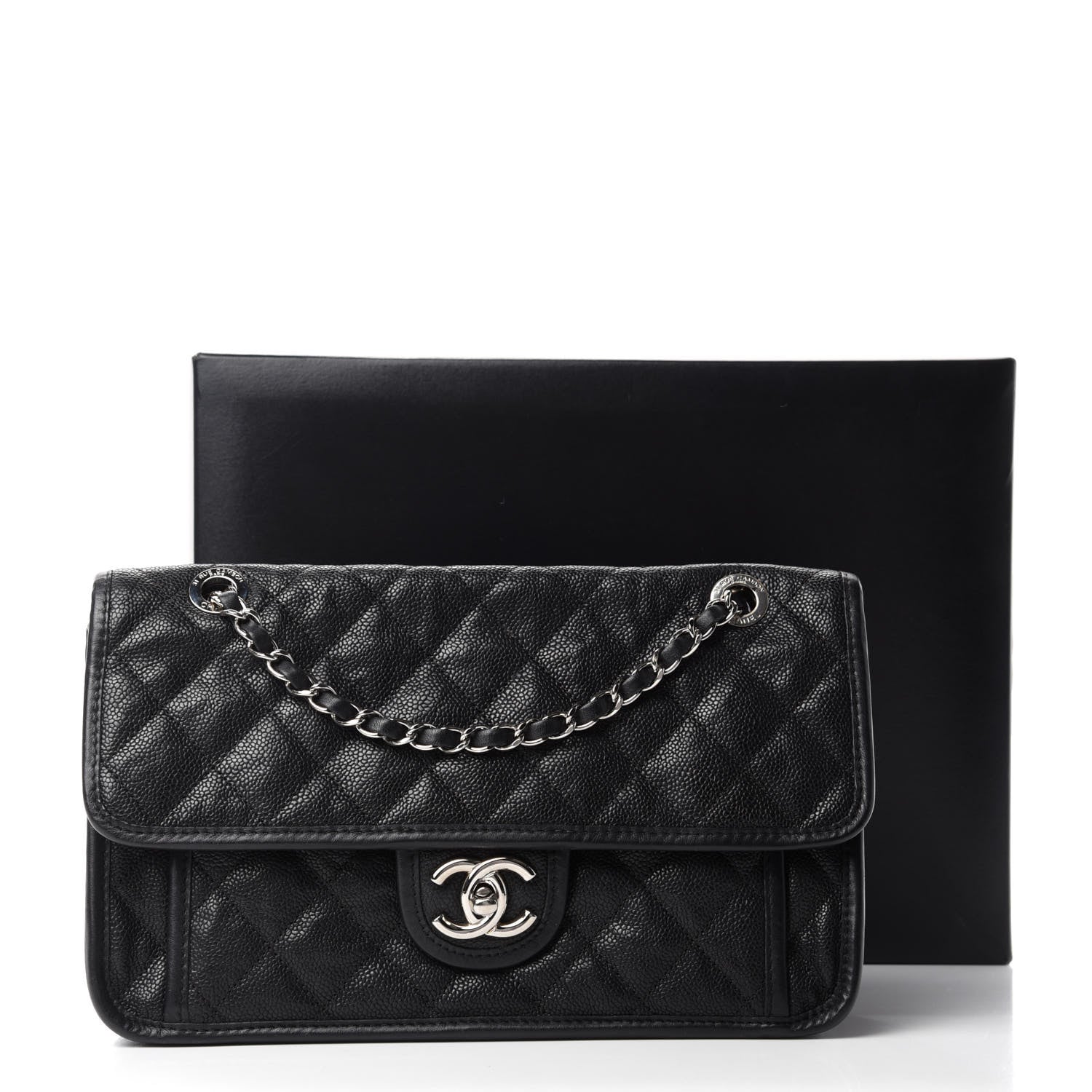 Chanel Caviar Quilted Medium French Riviera Flap Black 11 of 11