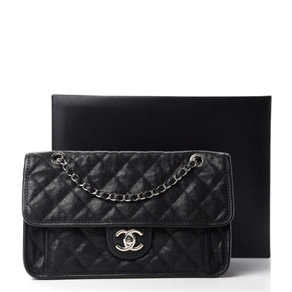 Chanel Caviar Quilted Medium French Riviera Flap Black 11 of 11