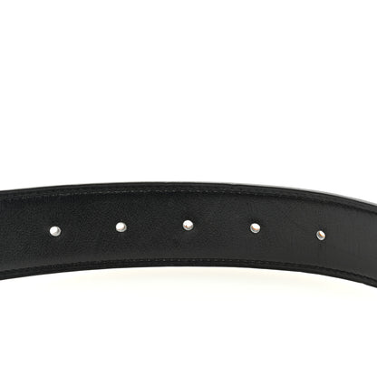 Hermes Togo Box 32mm H Belt 80 32 Black Gold 3 of 4